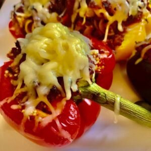 KETO LOW-CARB STUFFED PEPPERS