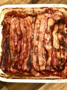Keto Bacon-Covered Meatloaf