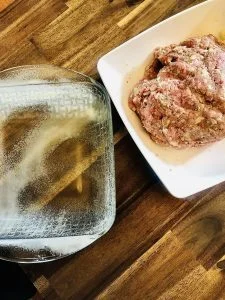 Spray dish for Keto Mama Meatloaf