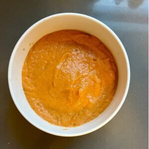 BATTER FOR THE KETO 4-MINUTE MICROWAVE PUMPKIN-CAKE