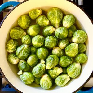 Non Alcoholic Chardonnay & Smashed Brussels Sprouts