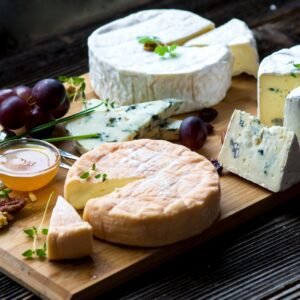 French cheese platter for wine without alcohol