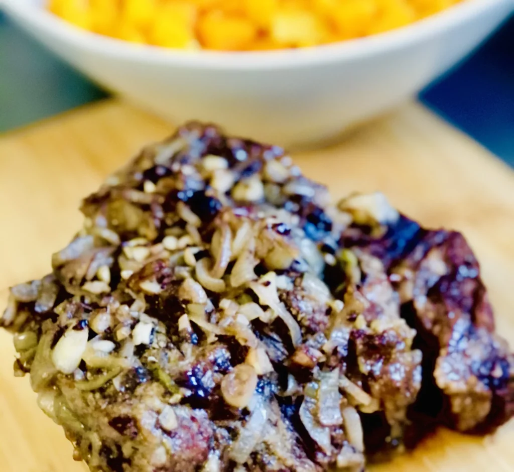 Crock pot beef paired with non alcoholic red 