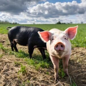 pasture raised pigs