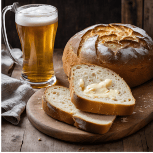 non alcoholic beer served with Sinless Sourdough