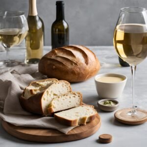 non alcoholic wine and low carb sourdough