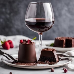 chocolate ganache with zero alcohol red wine