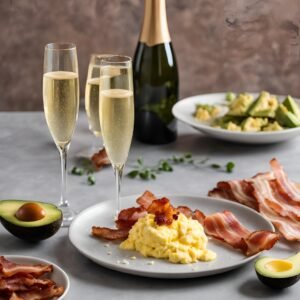 keto breakfast with no alcohol sparkling wine