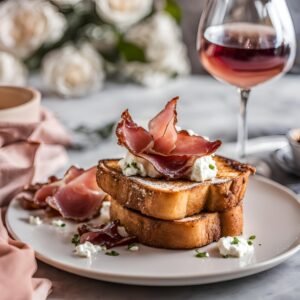 Keto french toast with NA bubblies